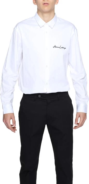 Këmishë për meshkuj Armani Exchange, e bardhë