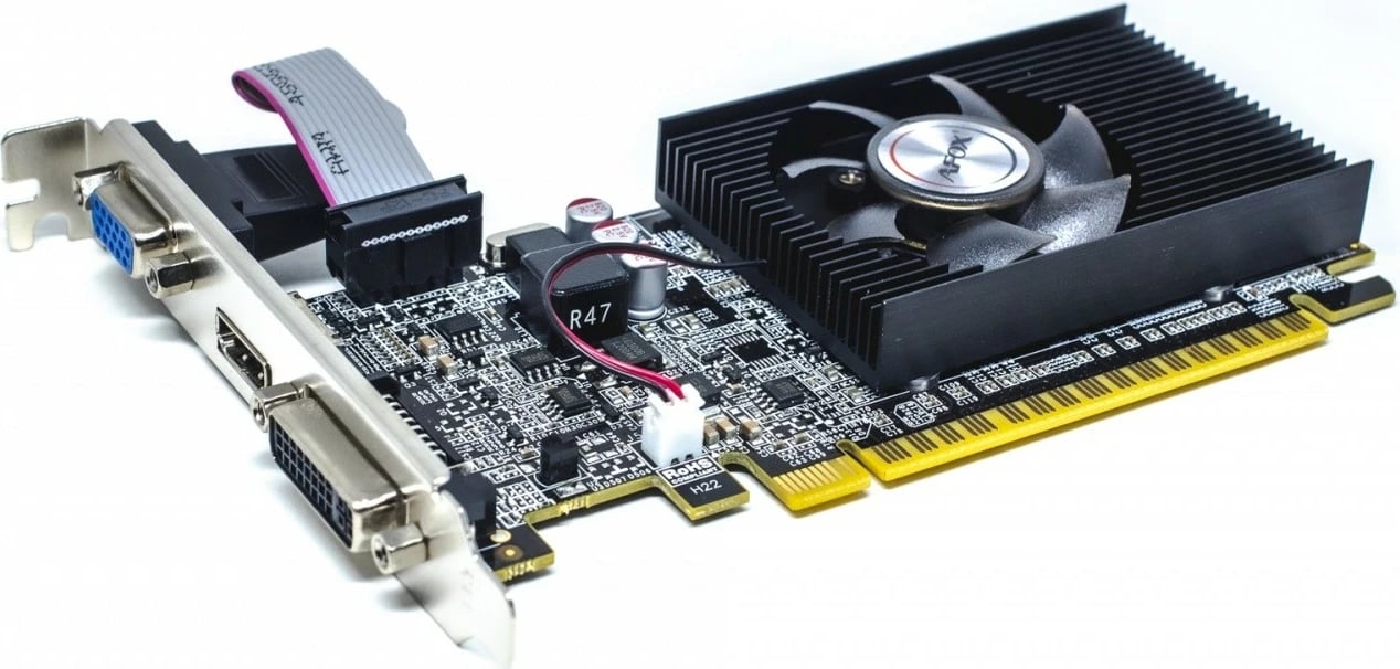 Kartelë grafike AFOX GeForce GT 210, 1GB DDR3, 64-bit, PCI-E, DVI HDMI VGA, me ventilator