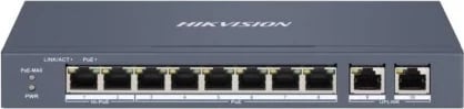 Switch Hikvision DS-3E1310HP-EI, 8 Port, Fast Ethernet, Smart POE
