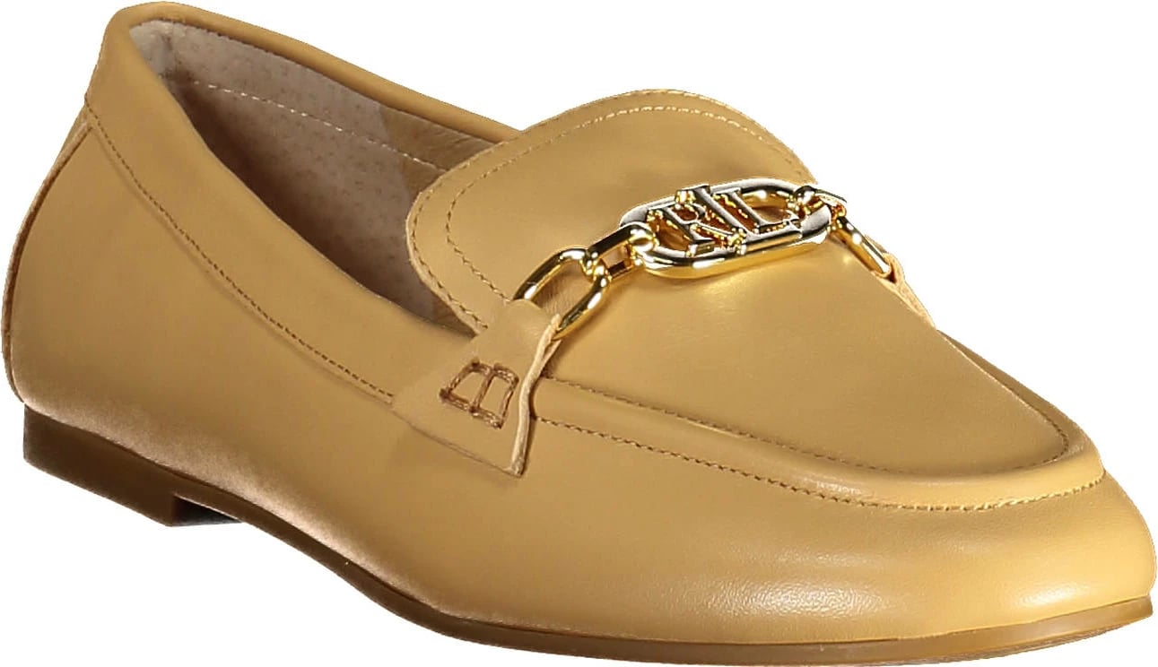 Këpucë Ralph Lauren Classic femra, bezhë