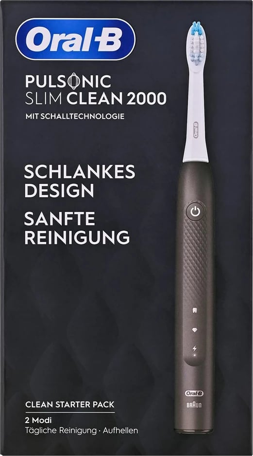 Furçë dhëmbësh elektrike Braun Oral-B Pulsonic Slim Clean 2000, e zezë