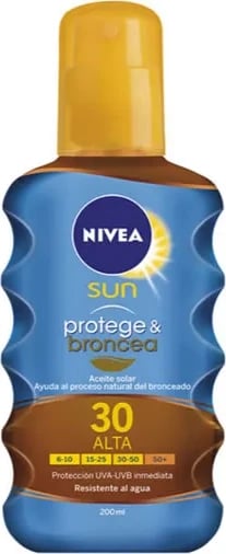 Vaj për diell NIVEA Sun Protect & Bronze SPF30 unisex, 200ml