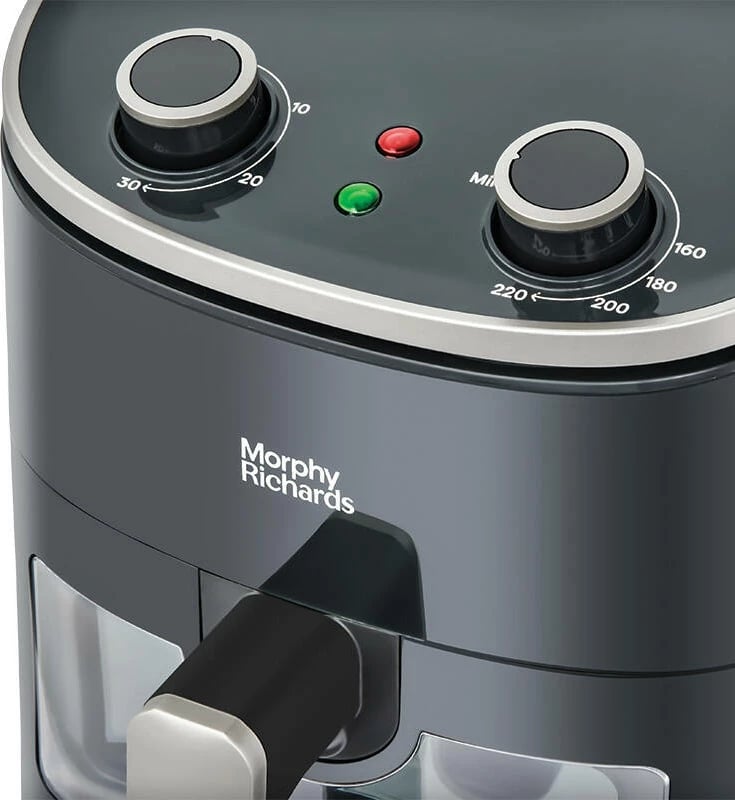 Fritezë pa yndyrë Morphy Richards 480007, me dritare shikimi, e zezë