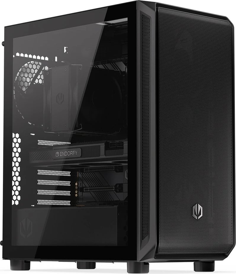 Kasë Endorfy Arx 500 Air EY2A010, Midi Tower, ATX/Micro ATX/Mini ITX, 5 ventilatorë, E zezë
