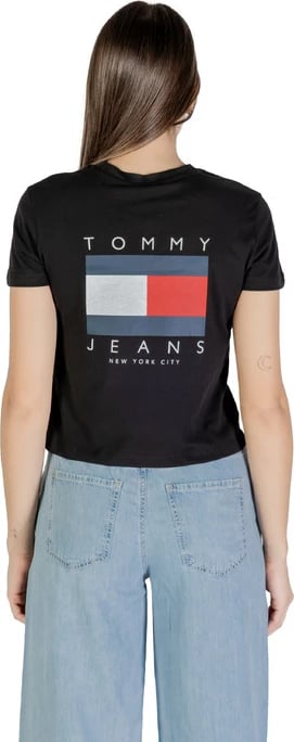 Maicë Tommy Hilfiger Jeans femra e zezë