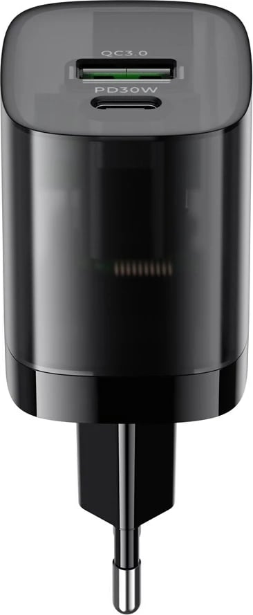 Karikues udhëtimi HAVIT UC303 EU GaN, 30 W, 2 porta, i zi