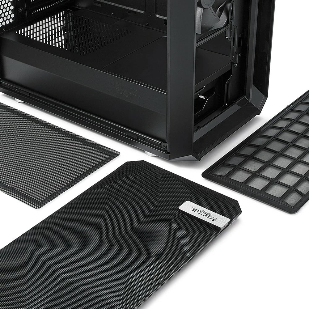 Kasë Fractal Design Meshify C, Midi Tower, PC, ATX, ITX, micro ATX, e zezë Kasë Fractal Design Meshify C, Midi Tower, PC, ATX, ITX, micro ATX, e zezë