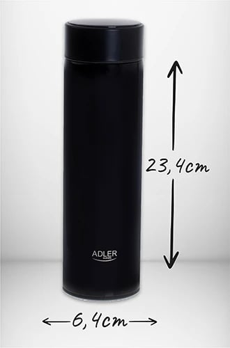 Termos, Adler AD 4506, ekran LED, 473 ml, e zezë