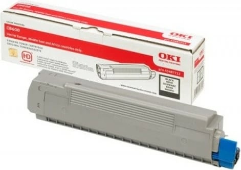 Toner OKI 43487712, 6000 faqe, Ngjyrë e zezë, 1 copë