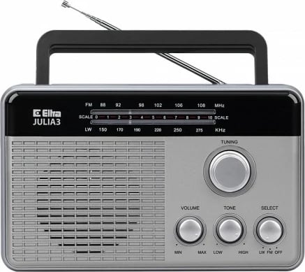 Radio Eltra Julia 3, mono, argjend