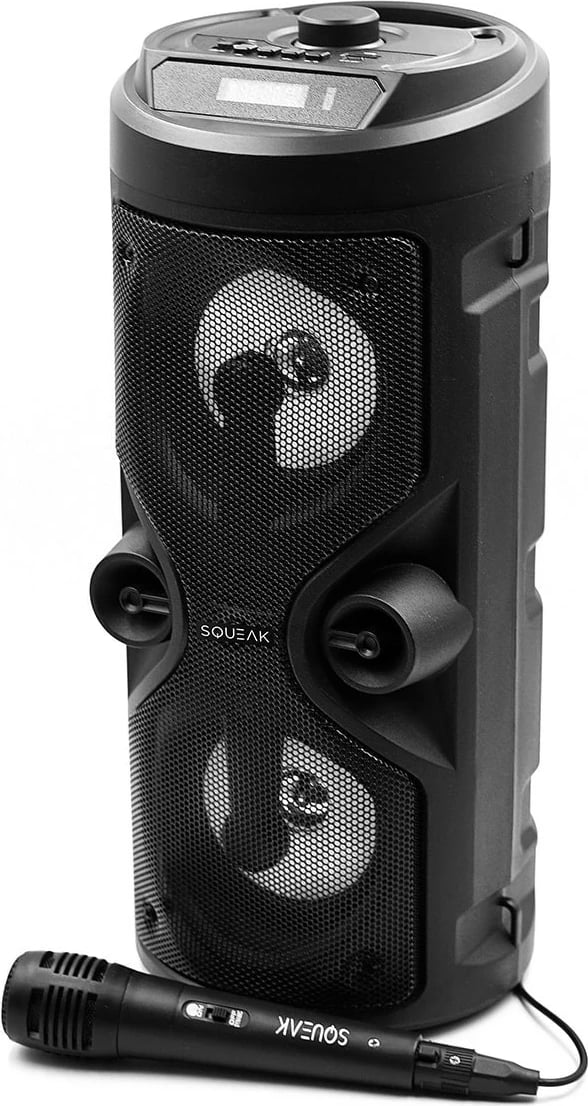 Altoparlant portabil SQUEAK SQ1004 me Bluetooth 5.0, karaoke, 40W, i zi, me mikrofon