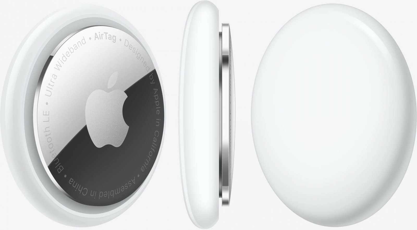 Gjetës Apple AirTag (1 Pack), Silver, White