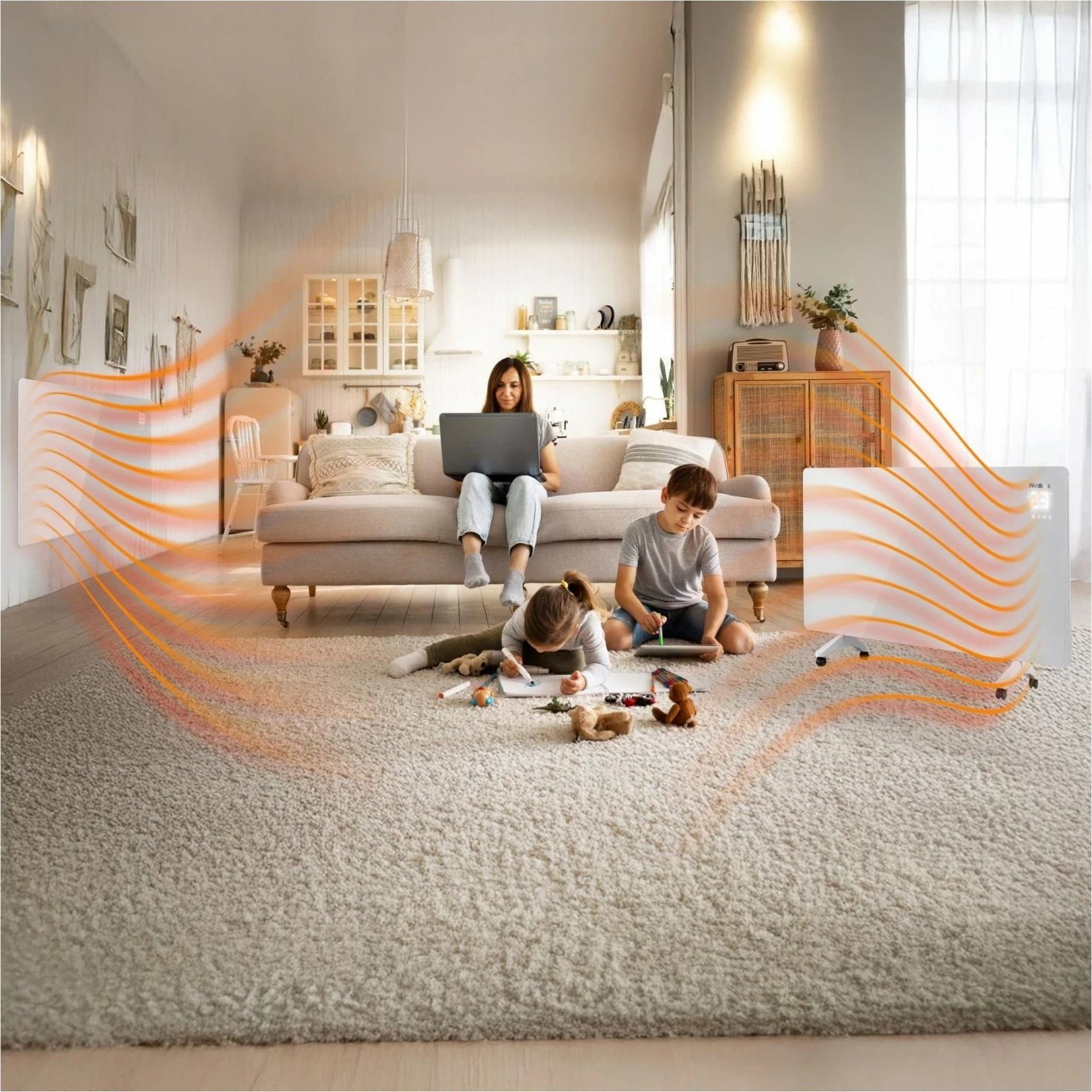 Ngrohës Webber Aura IGH720, 720W, me WiFi, i bardhë