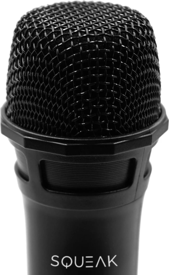 Set mikrofonash karaoke SQUEAK SQ1007 VocalDuo 2.4G, 30m, i zi, 2 copë