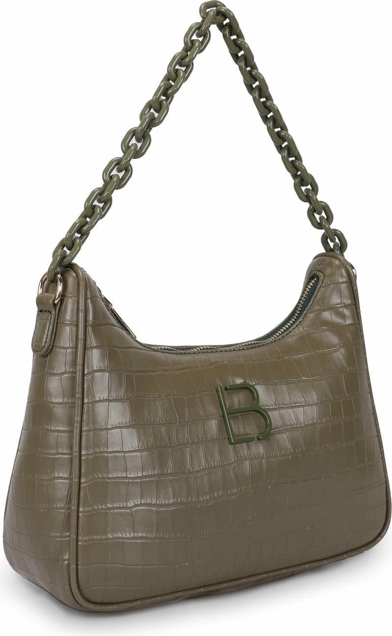 Çantë krahu ngjyrë jeshile, Croco, Lucky Bees, 265