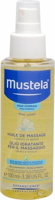 Vaj për masazh Mustela Bébé për fëmijë, 100ml