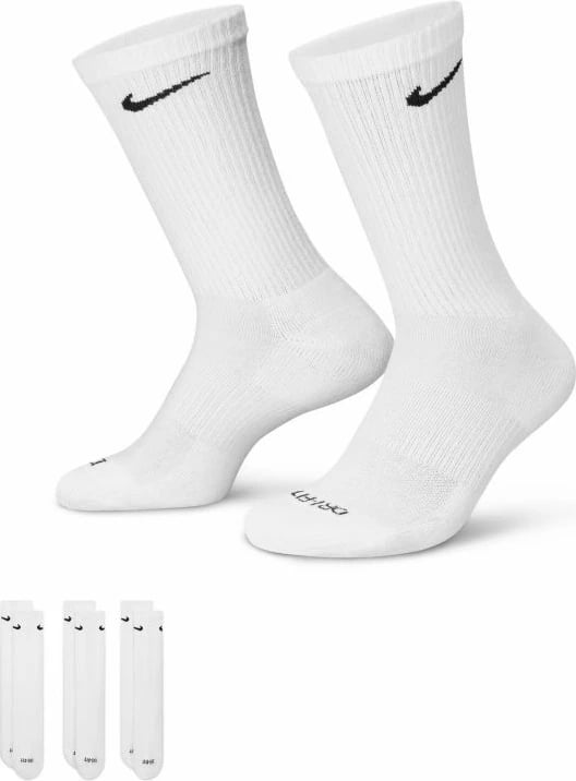 Çorape Nike unisex, të bardha