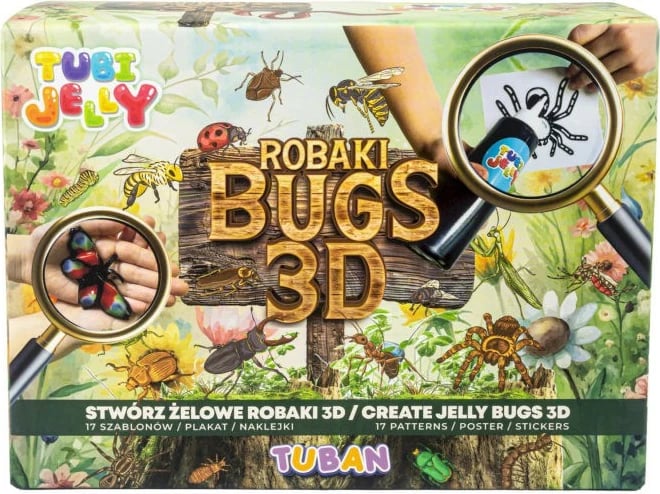 Set krijimi Tubi Jelly Bugs 3D, TUBAN, TU3804, shumëngjyrësh