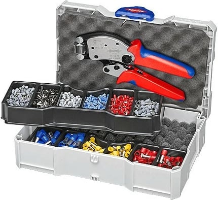 Set veglash Knipex 97 90 13, me kuti bartëse, multikolor
