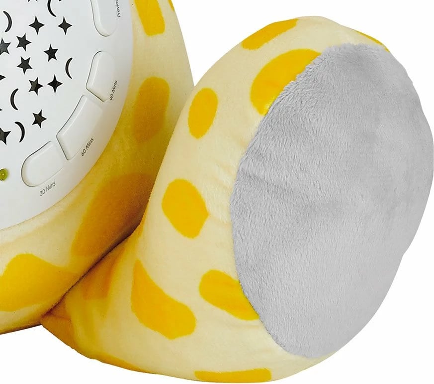 lodër plushe me projektor, Milly Mally, Giraffe, 10 ninulla, 5 zhurma të bardha, timer 30/60/90 min, shumëngjyrëshe