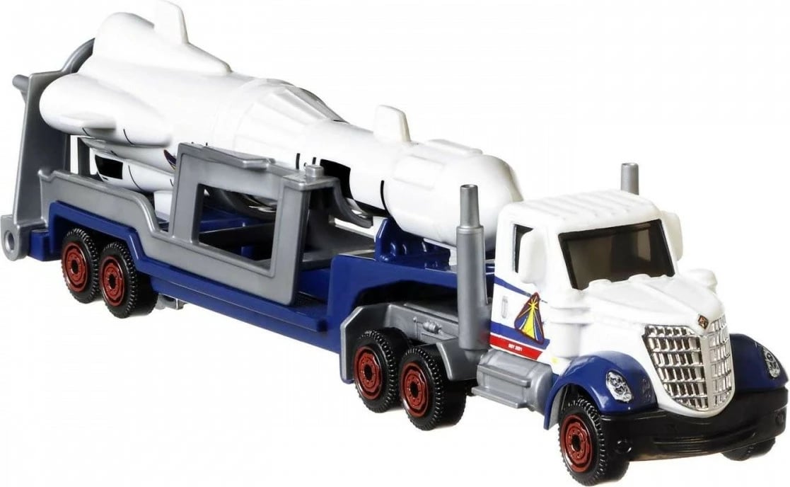 Set lodrash Matchbox Mattel GBK70/HLM87, kamion transportues me makinë 1:64, plastikë, ngjyra të përziera