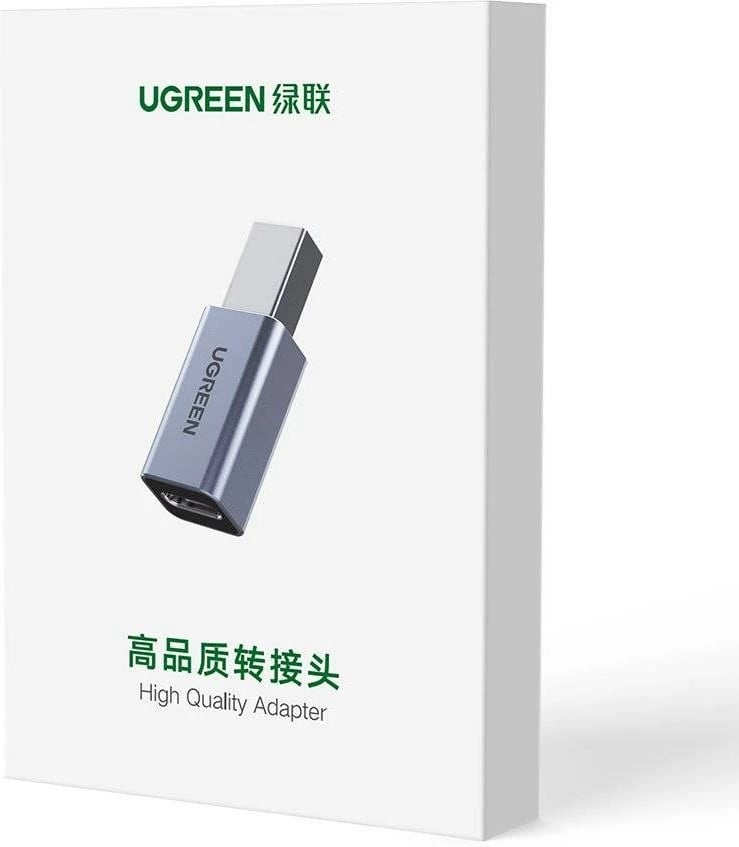 Adapter UGREEN USB Type-C në USB Type-B, 20120, Gri