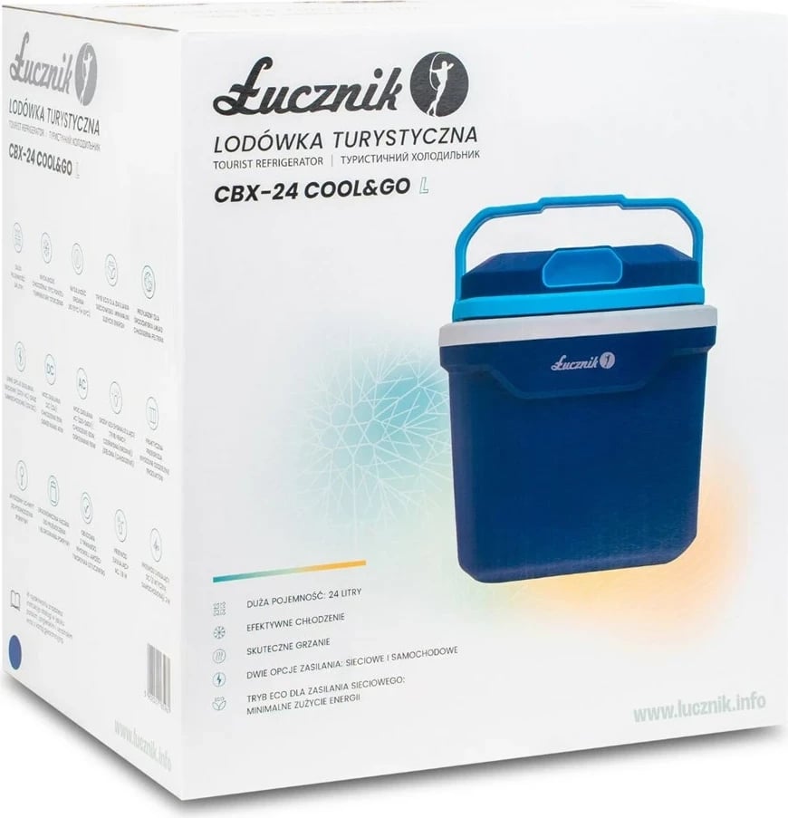 Frigorifer portativ për veturë Łucznik CBX-24 Cool&Go L, 24L, Blu