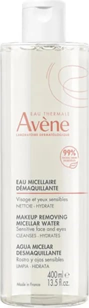 Ujë micelar për heqje grimi Avène uniseks 400ml