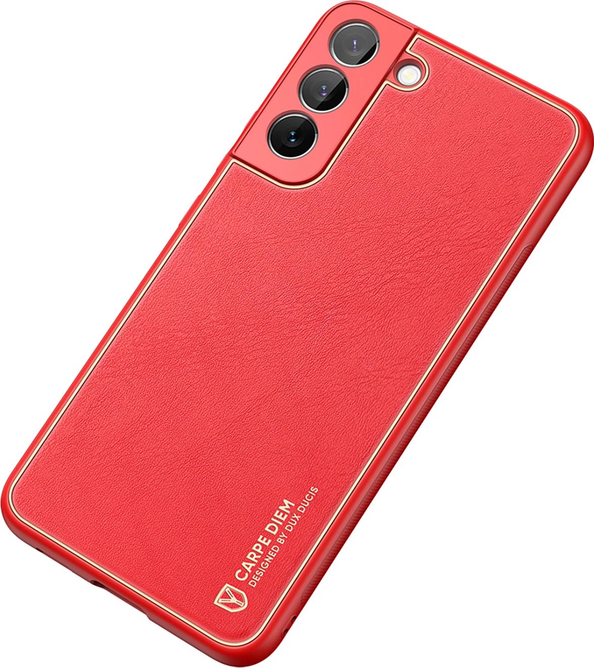 Mbështjellës Dux Ducis Yolo për Samsung Galaxy S22+, lëkurë ekologjike, Kuq