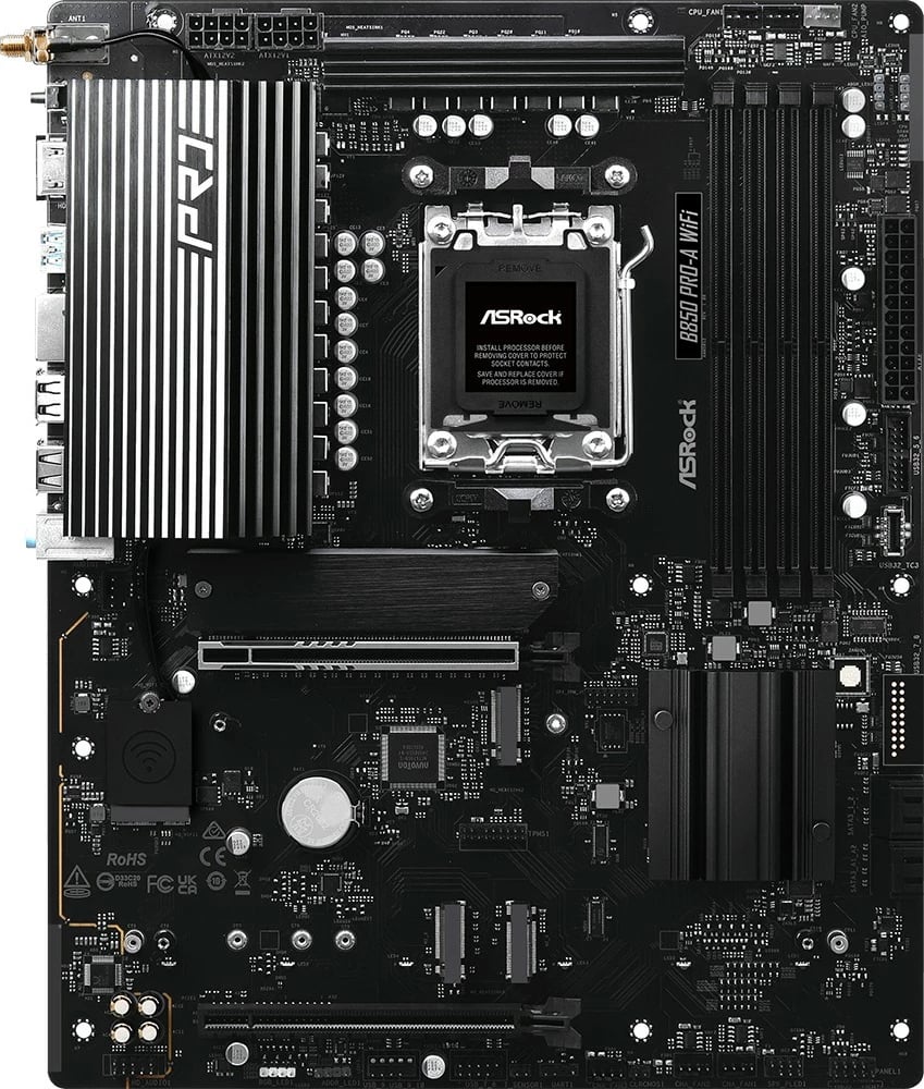 Pllakë amë ASRock B850 PRO-A WIFI, ATX, Socket AM5, DDR5, WiFi 6E