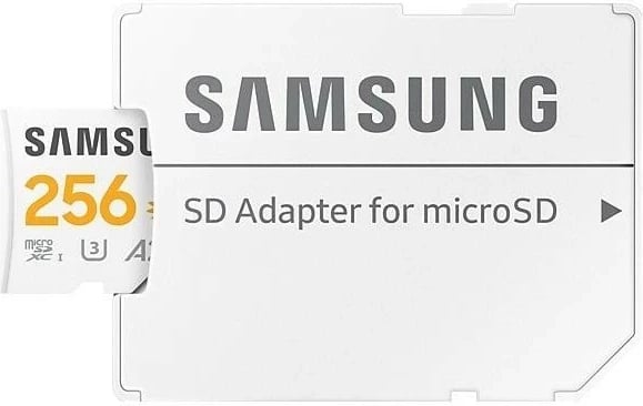 microSD kartelë Samsung Sonic Pro PLUS 256GB UHS-I U3 me adapter