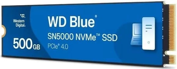 Disk SSD WD Blue SN5000, 500GB, M.2, PCIe 4.0, NVMe