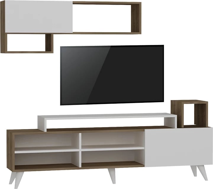 Set TV Visao, ngjyrë arre-bardhë, 180x32x55cm