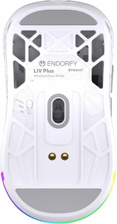 Maus wireless Endorfy LIV Plus Onyx, RGB, i bardhë
