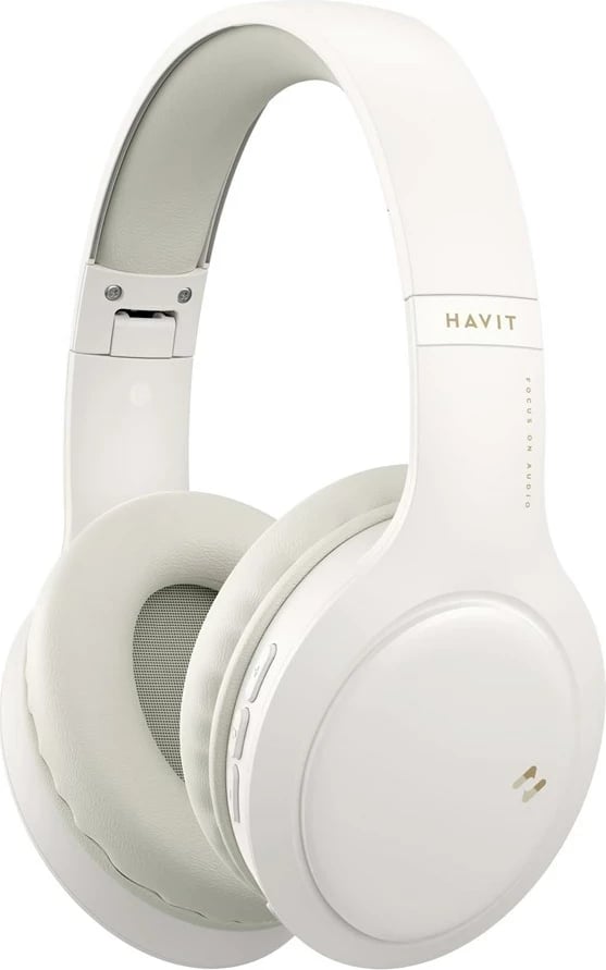 Kufje Havit H633BT, wireless, mbi vesh, Bezhë