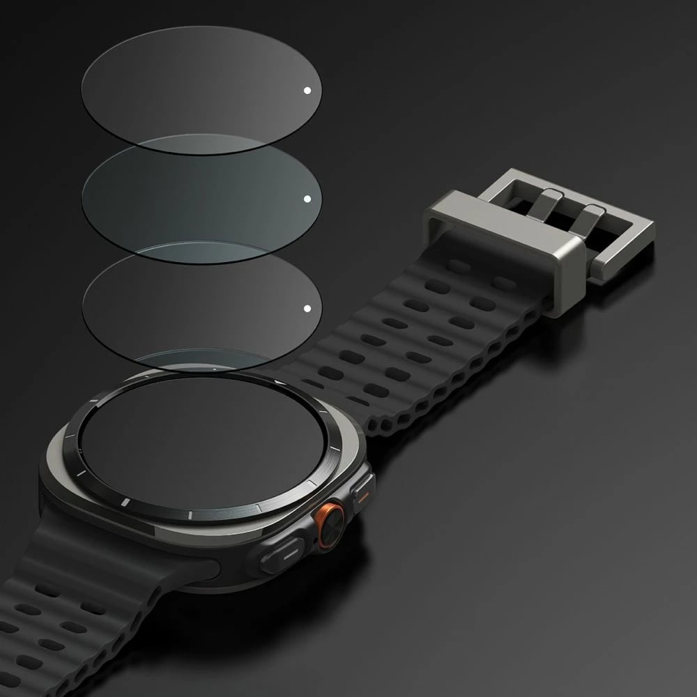 Mbështjellës + xham i temperuar Ringke për Samsung Galaxy Watch Ultra 47mm, Transparent