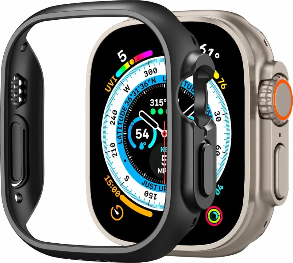 Mbështjellës Spigen Thin Fit për Apple Watch Ultra 49mm, Zi