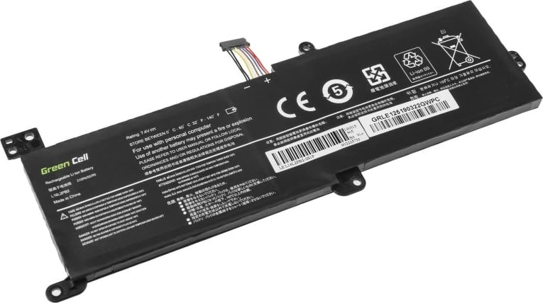Bateri për laptop Green Cell LE125, 3500mAh, 7.4V, për Lenovo IdeaPad, e zezë