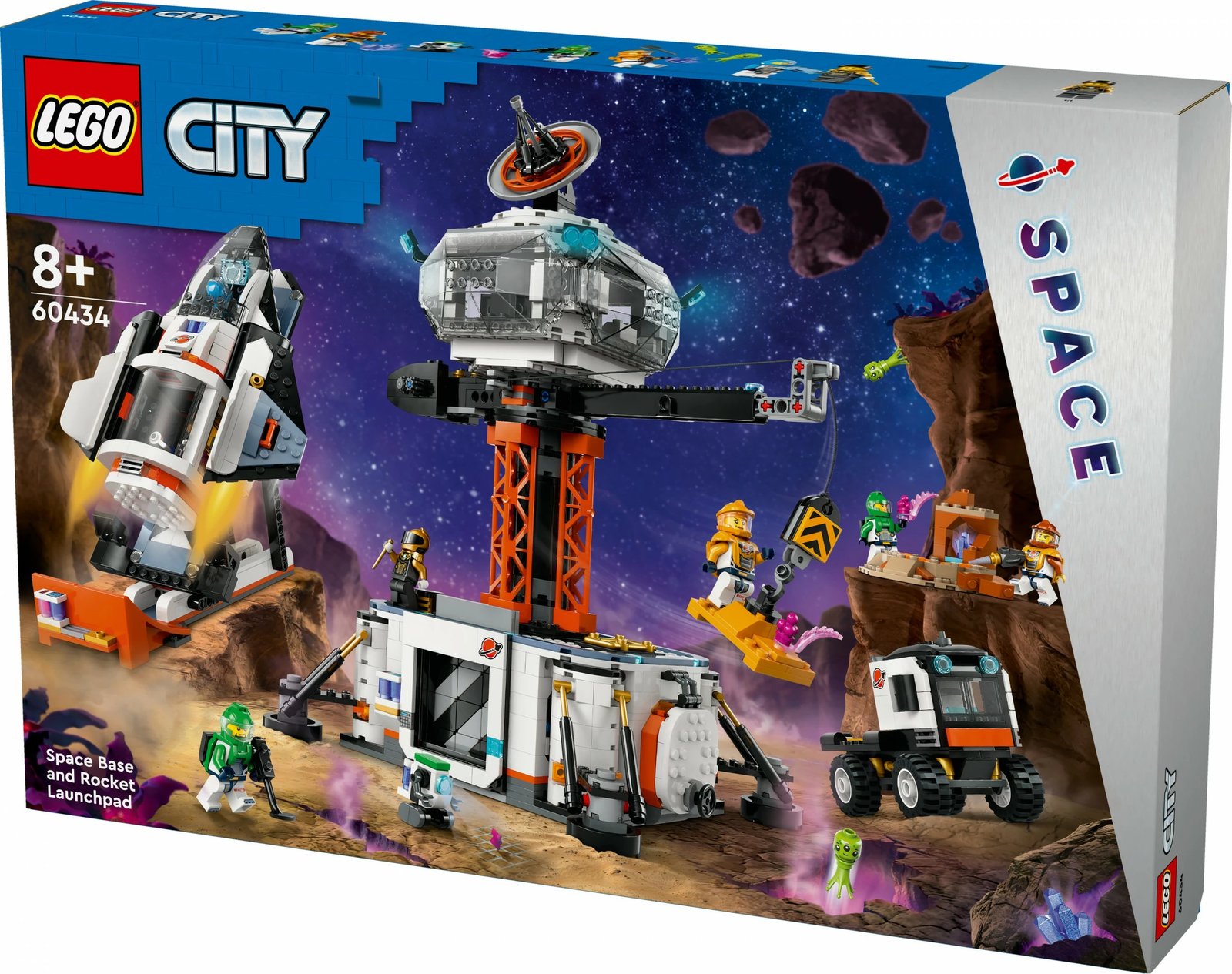 Set ndërtimi LEGO City Space Base and Rocket Launchpad 1422 pjesë, shumëngjyrësh