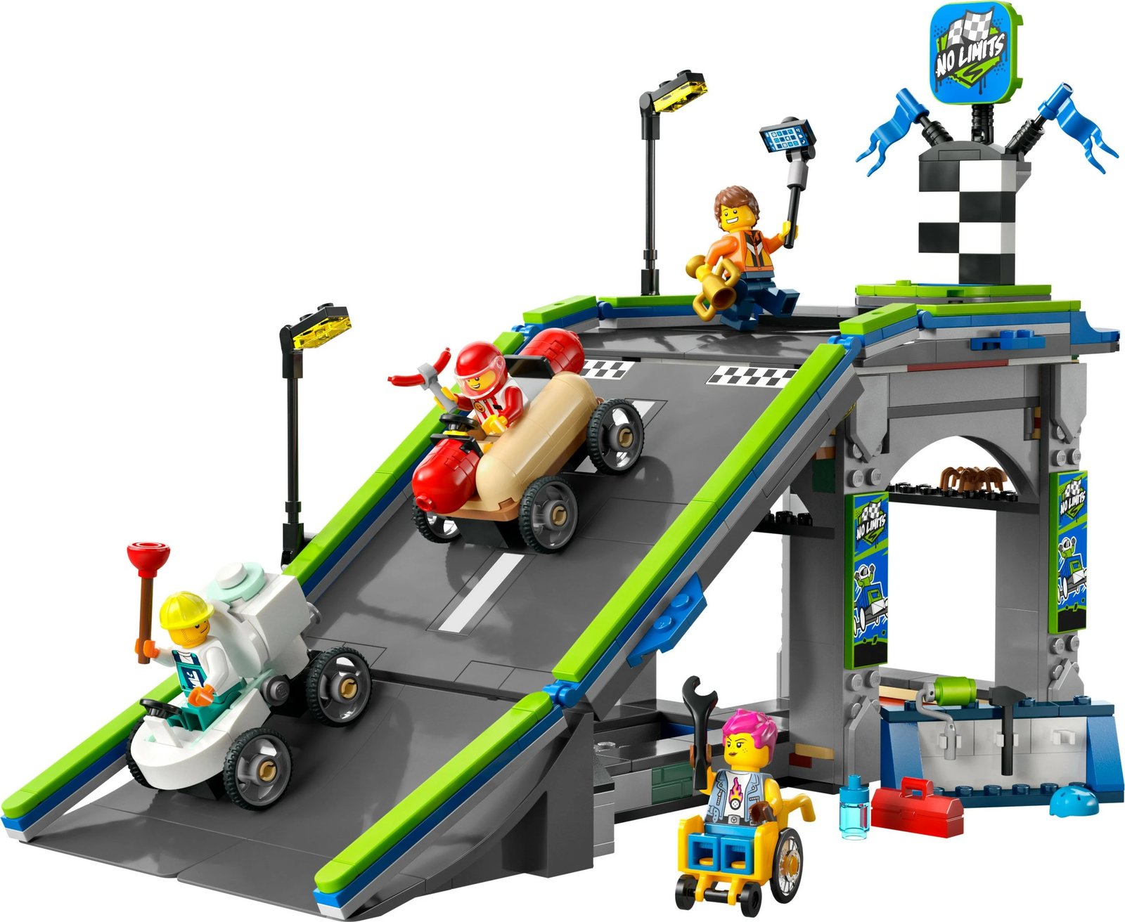 Set ndërtimi LEGO City 60460, rampë gare, 436 pjesë, multikolor