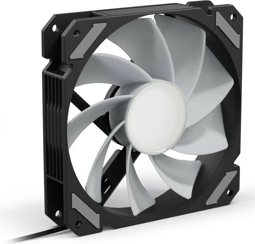 Ventilator kasë SHARKOON SHARK Mirror RGB PWM REVERSE 120mm, i zi