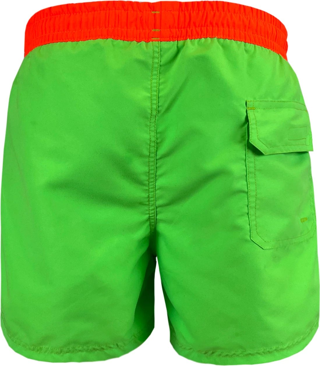 Shorce plazhi për meshkuj Crowell, jeshile-portokalli neon