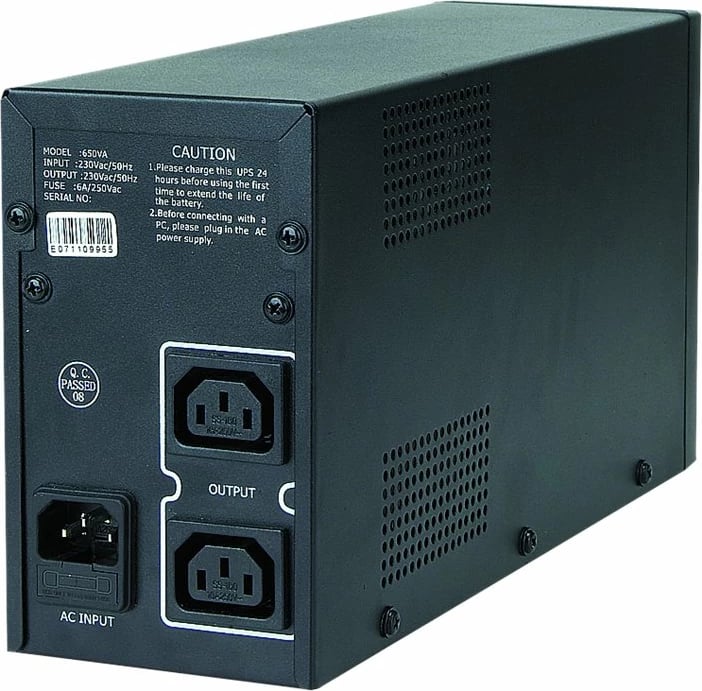 UPS Gembird UPS-PC-652A, 650 VA, Power Cube, i zi
