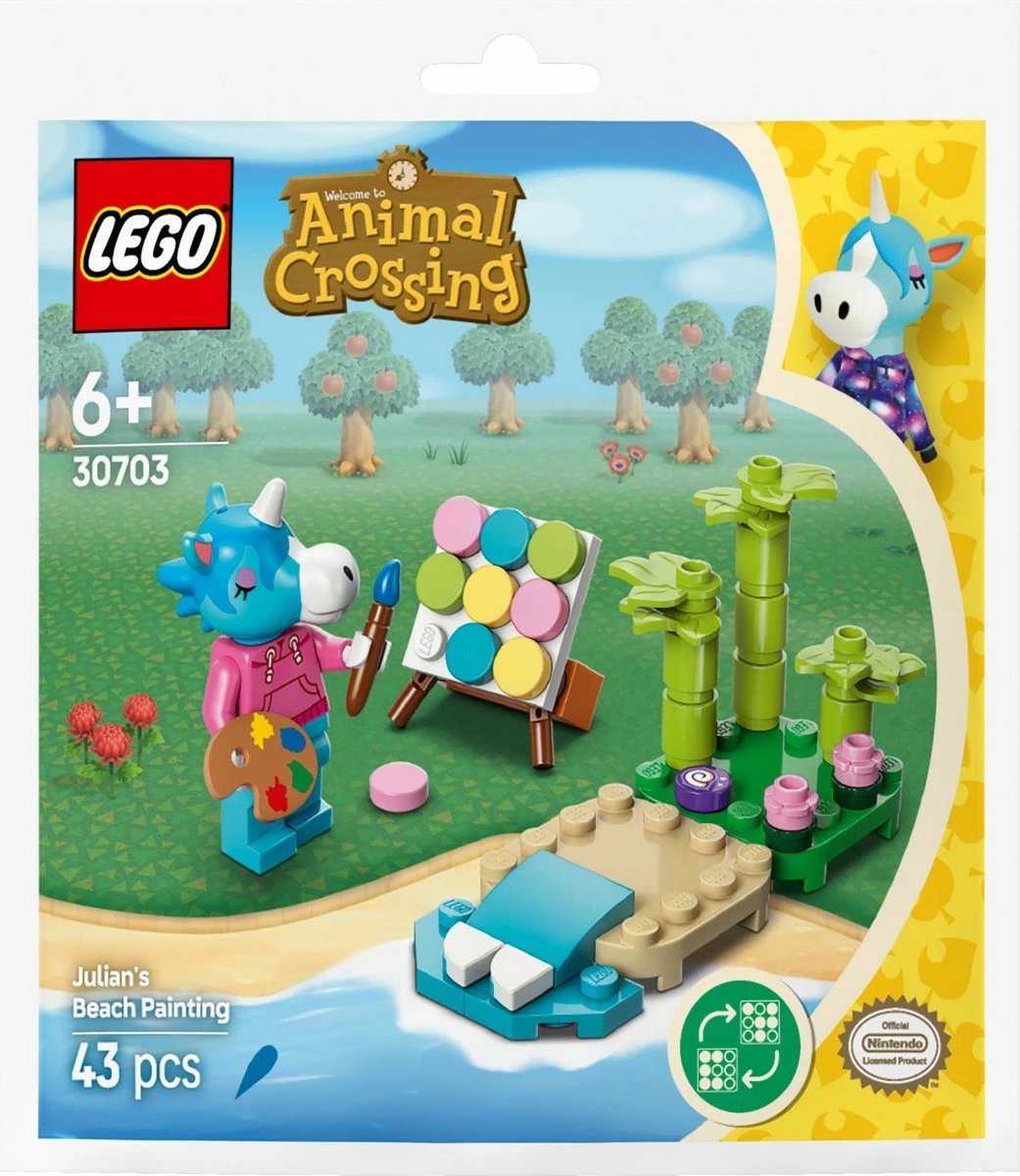 Set LEGO Animal Crossing 30703 Julian and Beach Scene, 43 pjesë