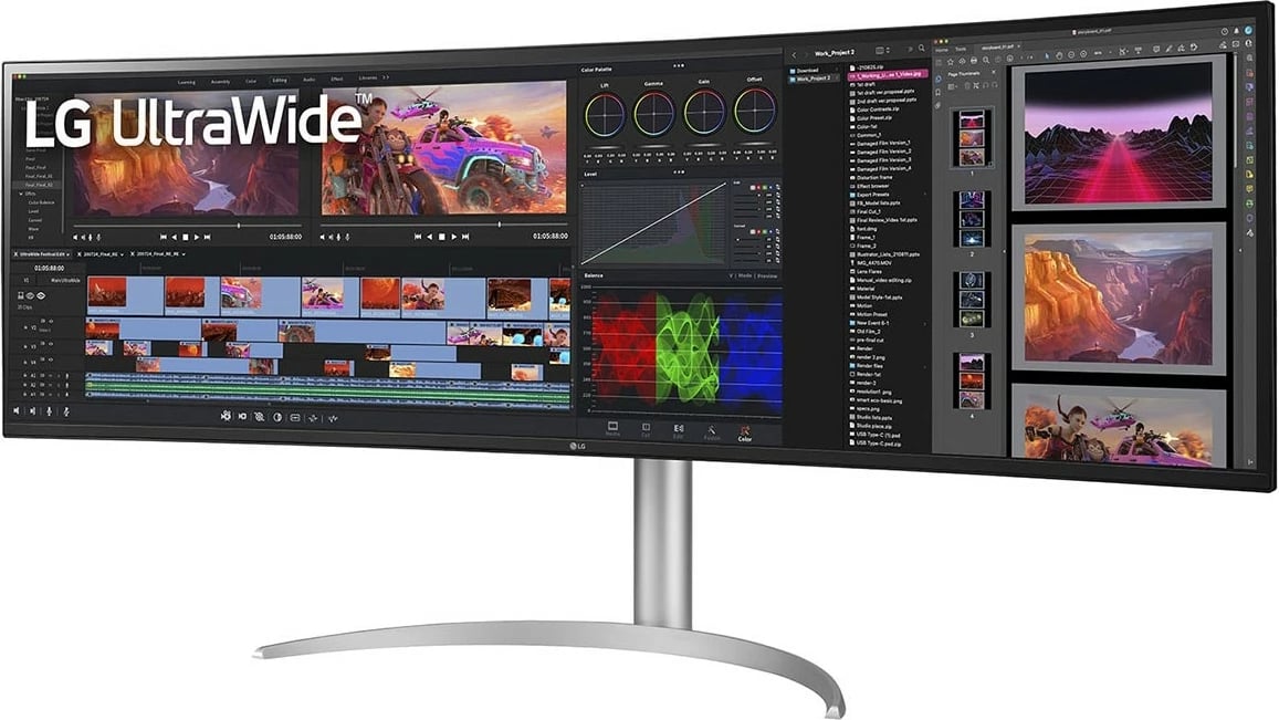 Monitor LG 49BQ95C-W, 49", 5120 x 1440, UltraWide Dual QHD, Bardhë