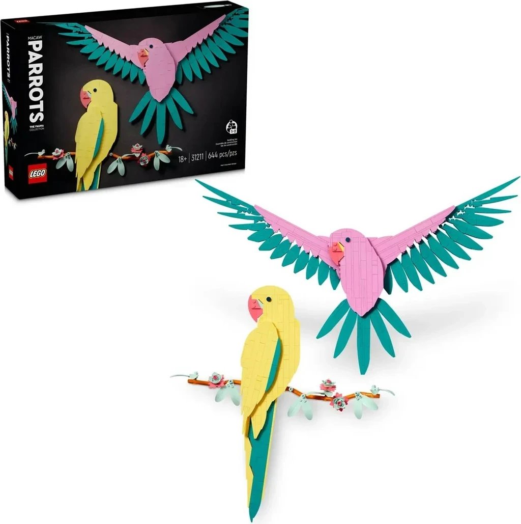 Set LEGO ART 31211, Macaw Parrots