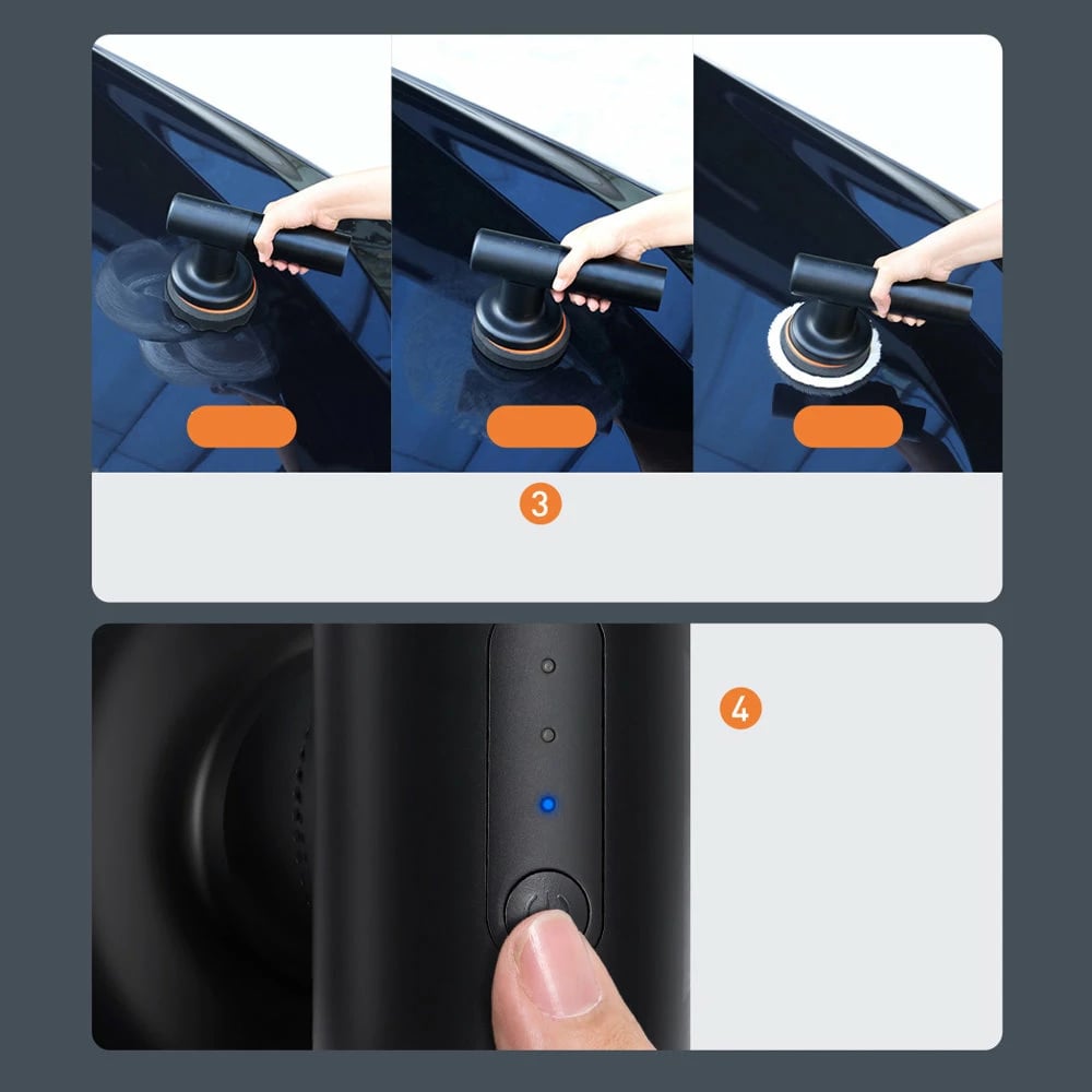 Makinë elektrike pa kabllo për lustruar Baseus CRDLQ-B01, 4000mAh, 30W, e zezë