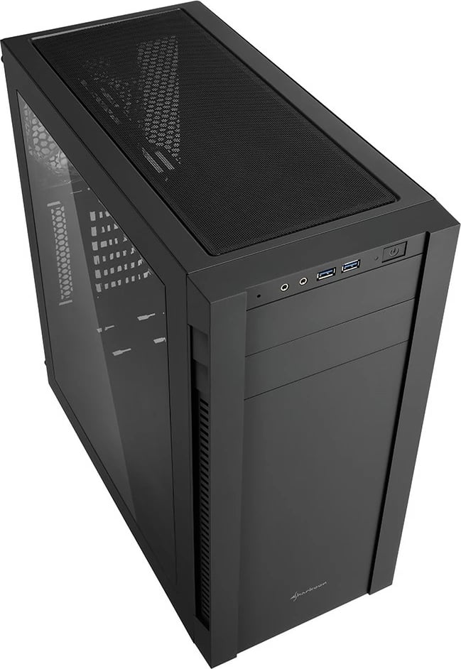 Kasë Sharkoon S25-W, Midi Tower, ATX, micro ATX, Mini-ITX, e zezë