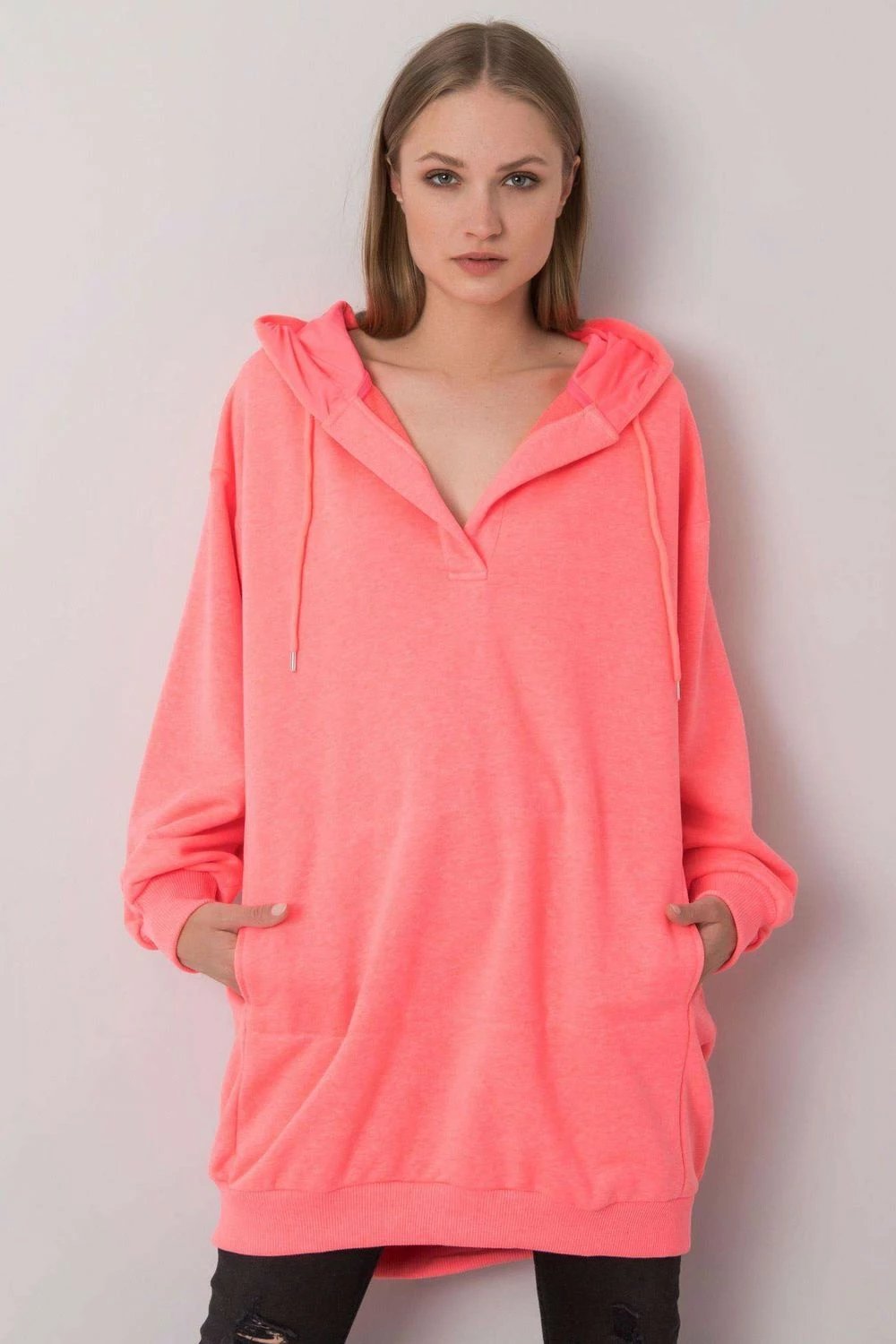 Bluzë duks për femra Ex Moda 172636, rozë