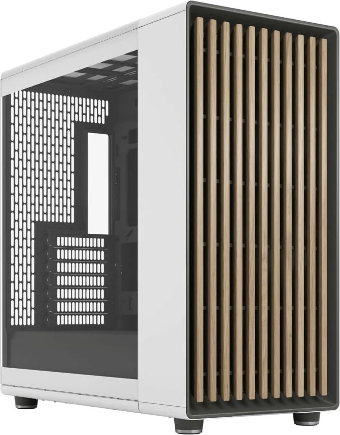 Kasë Fractal Design North XL RC Chalk White TG Clear, ATX, E-ATX, xham i temperuar, e bardhë
